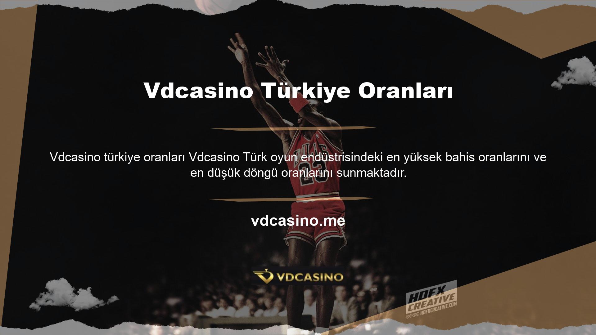 Siteyi Vdcasino giriş adresi ile ziyaret eden bahisçiler, sitenin bahis türünden bağımsız olarak yüksek oranlar sunduğunu görecektir